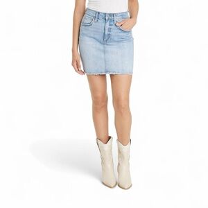 Universal Thread High-Rise Denim Mini Skirt Light Wash SZ 12